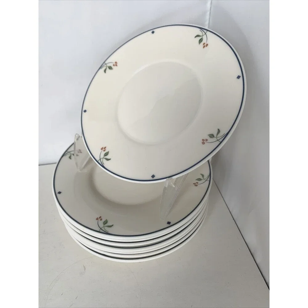 8 Gorham Ariana China Plates - Bread & Butter / Saucers; Town & Country